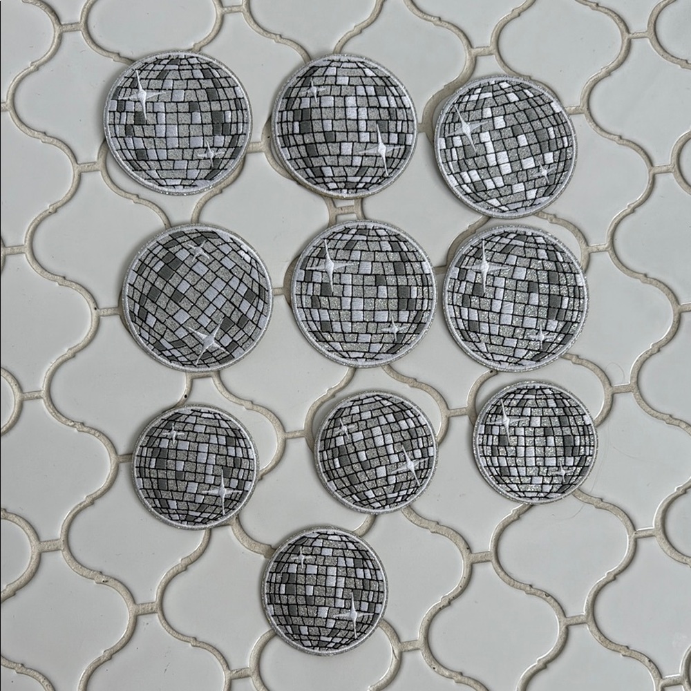 So many patches! Hearts, disco balls, letters, etc. - Picture 14 of 15